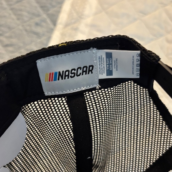 NASCAR Camouflage Trucker Hat with Red Logo - Picture 4 of 5